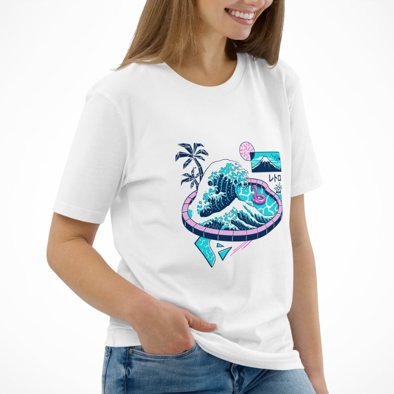 Het grote zwembad van Kanagawa Japans T-shirt