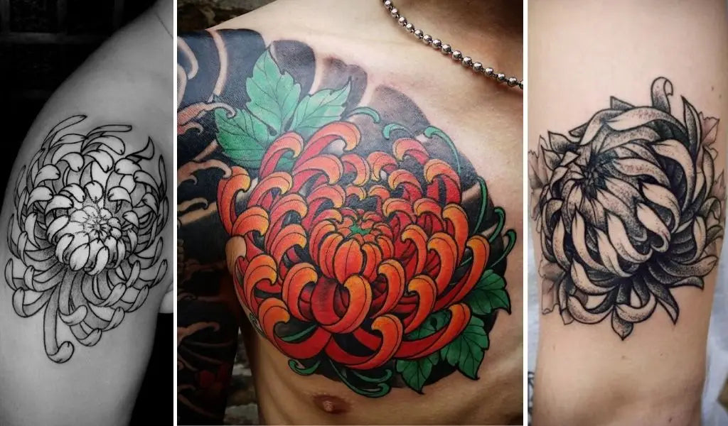 japanse chrysanten tattoo