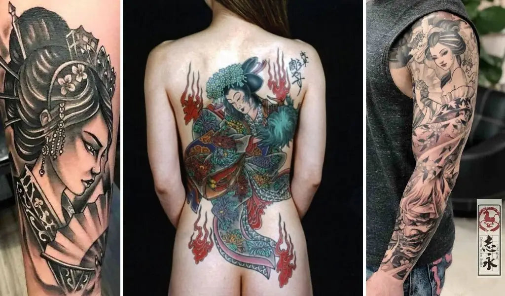 japanse geisha tattoo