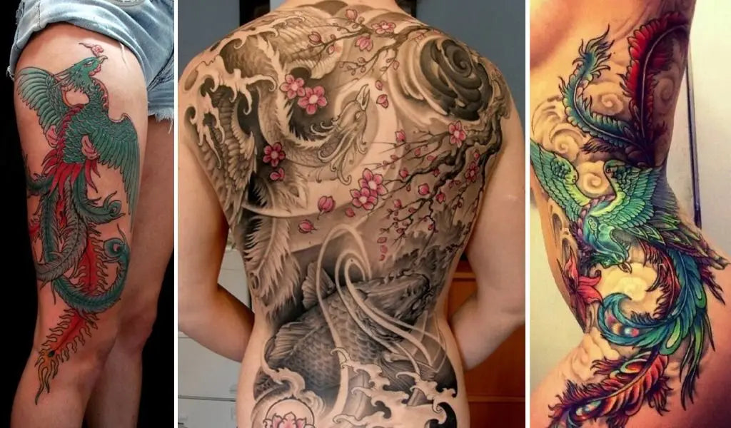 japanse feniks tattoo