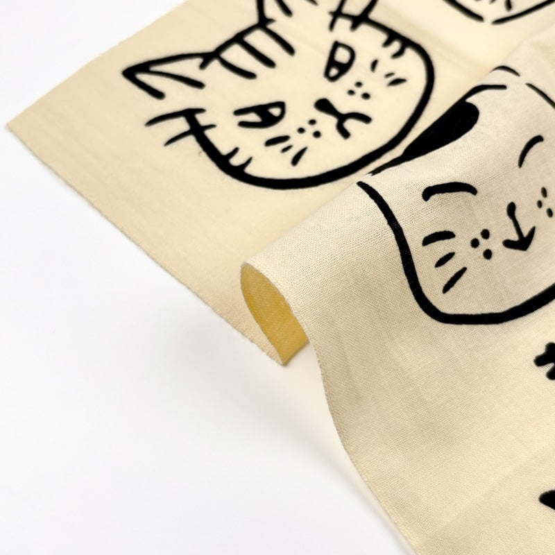 Tenugui Handdoek - Kattenprint