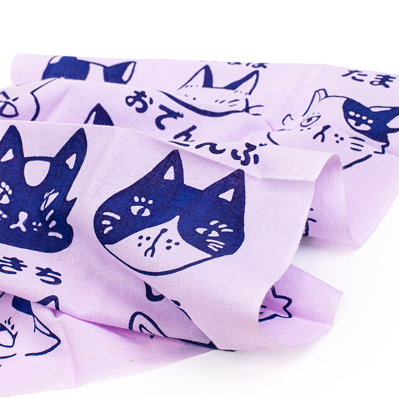 Tenugui Handdoek - Kattenprint