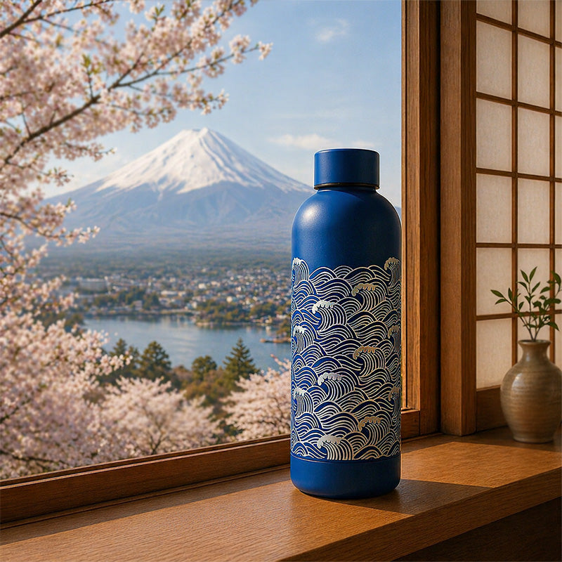 Thermosfles 500 ml - Blauw Nami