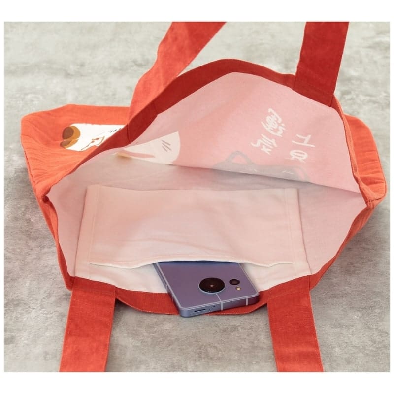 Tote Bag - Rood Maneki Neko Shōfuku
