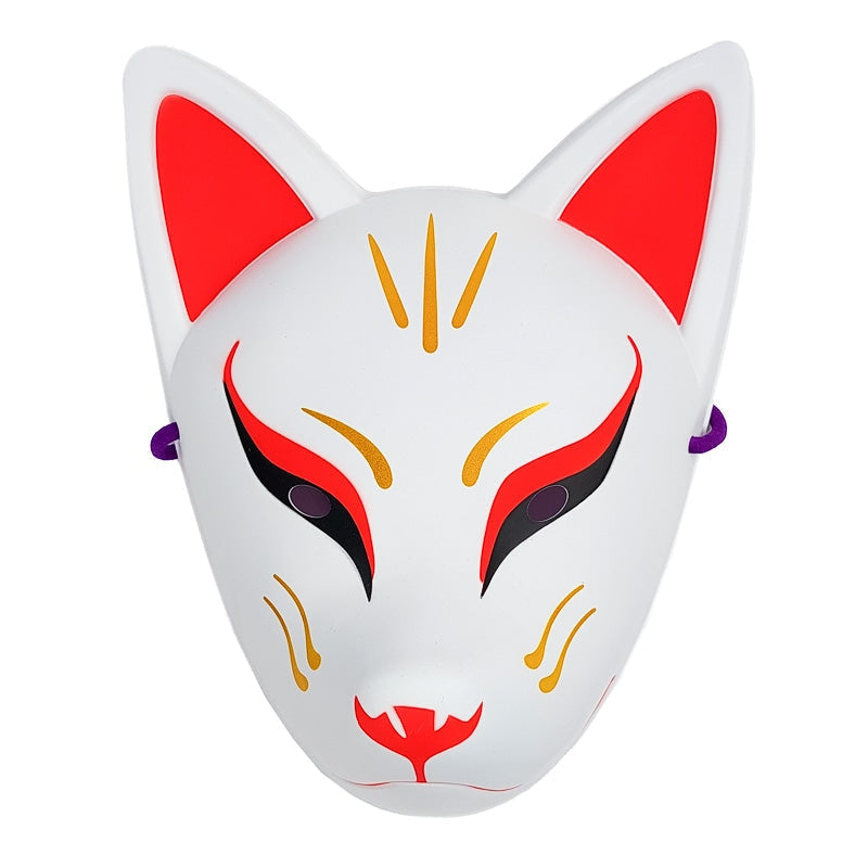 Wit Traditioneel Japans Vossen Masker