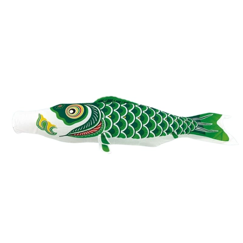 Traditionele Japanse Koinobori Groen - 150 cm