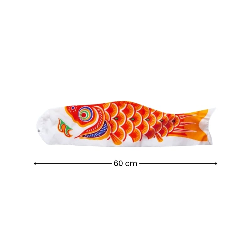 Traditionele Japanse Koinobori Oranje - 60 cm