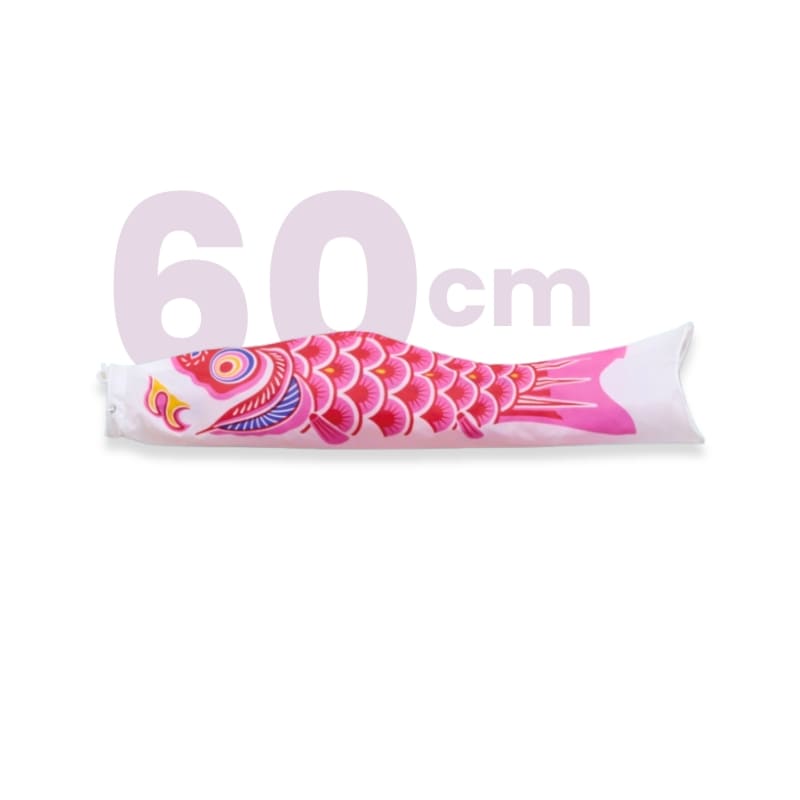 Traditionele Japanse Koinobori Roze - 60 cm
