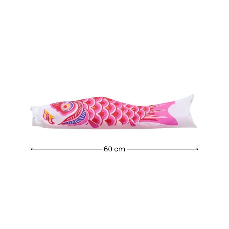 Traditionele Japanse Koinobori Roze - 60 cm