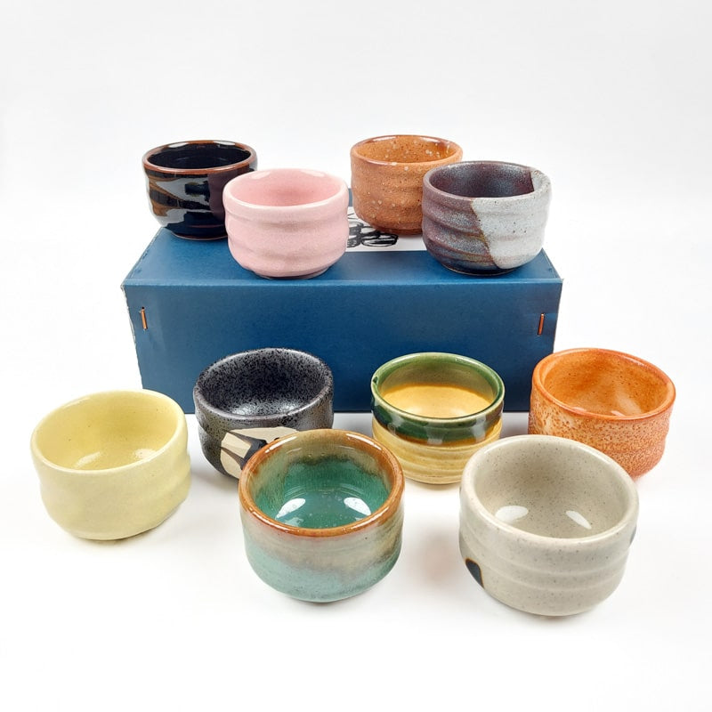 Japanse keramische sake glazen
