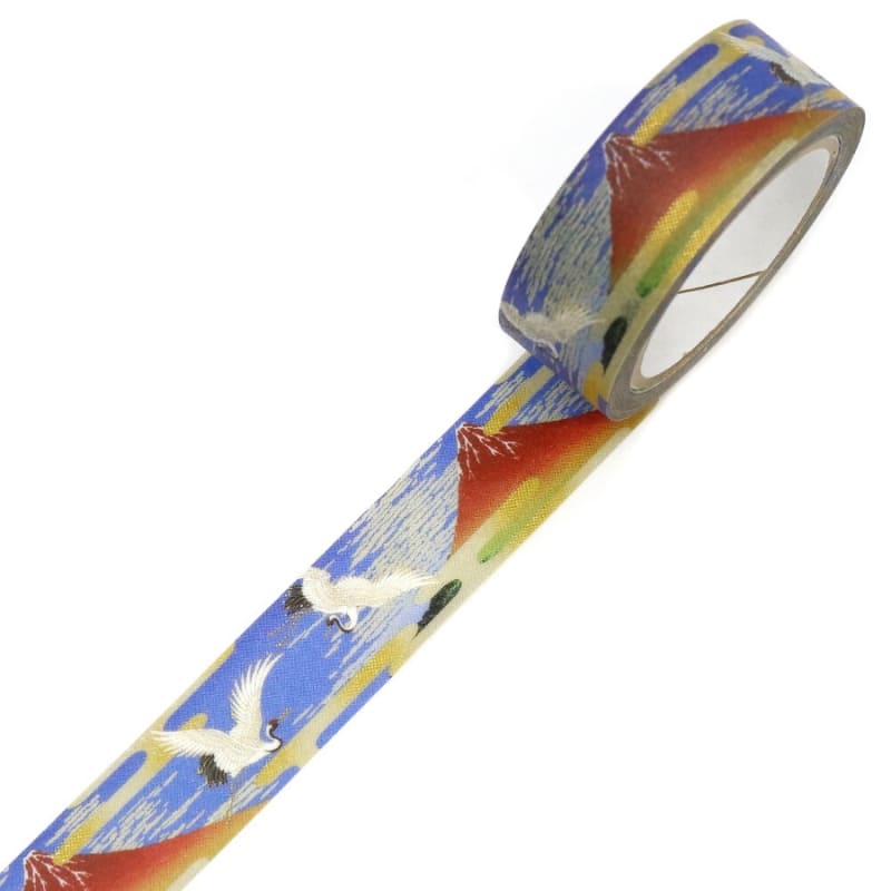 Japanse washi tape Fuji rood en kraanvogel