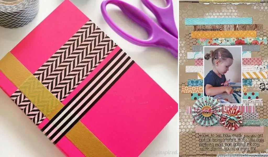 washi tape en scrapbooking