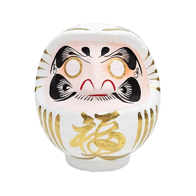 Witte Japanse Daruma – 9 tot 15 cm