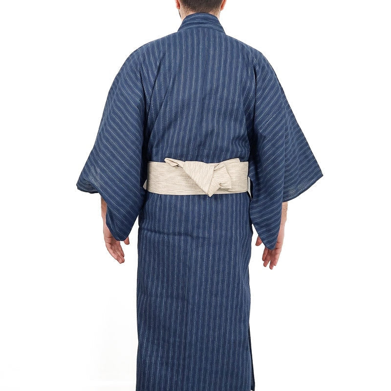 Yukata Kimono - Blauwe Streep