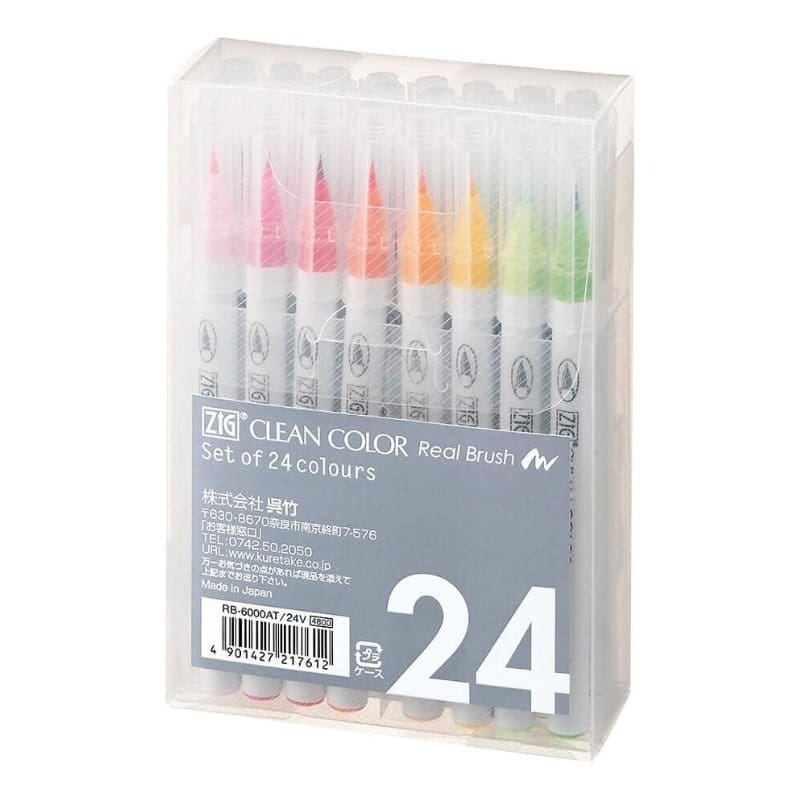 ZIG Brushpennen - Set Van 24