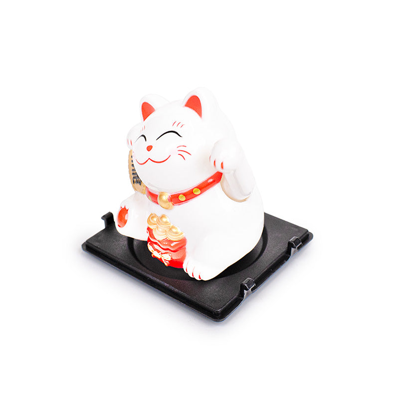 Zonne-energie Bewegende Maneki Neko Kat - Fortuin