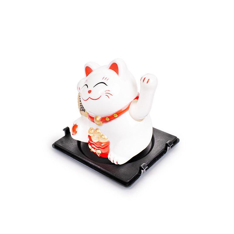 Zonne-energie Bewegende Maneki Neko Kat - Fortuin