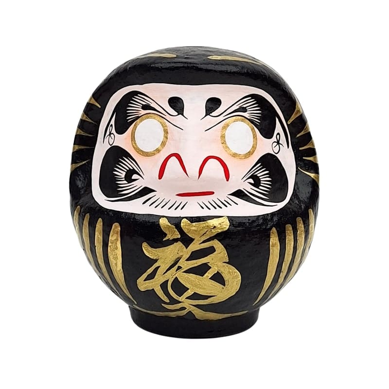Zwarte Japanse Daruma – 9 tot 15 cm