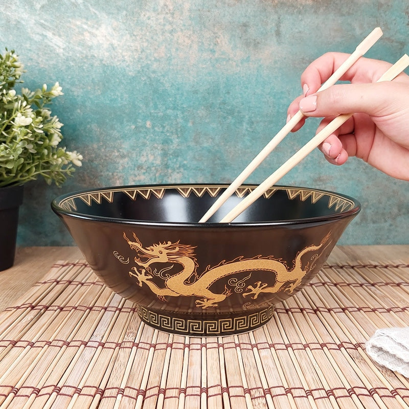 Zwarte Japanse Ramen Kom