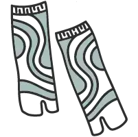 Zwarte en witte abstracte patroonlegging.