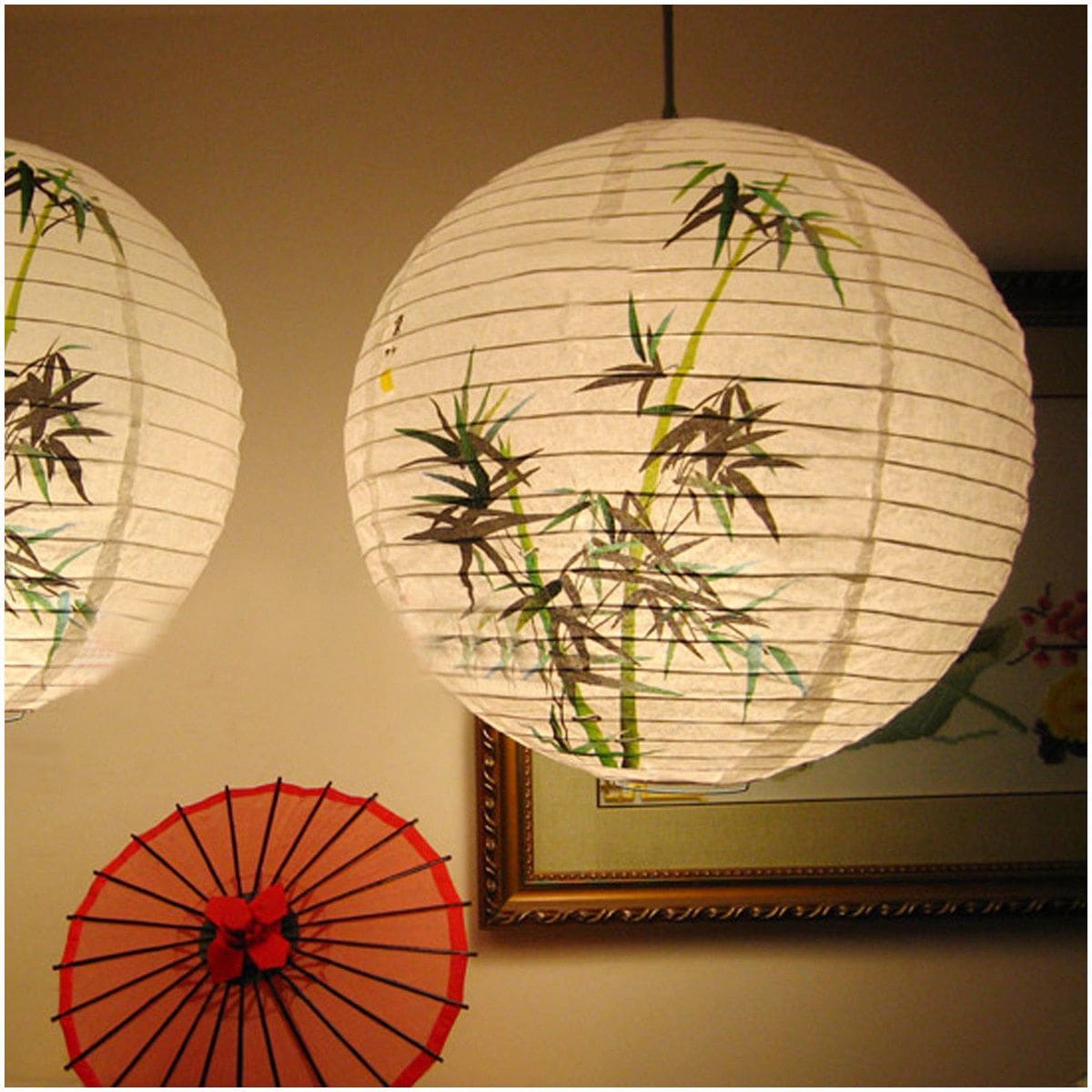 Japanse Bamboe Papieren Lamp