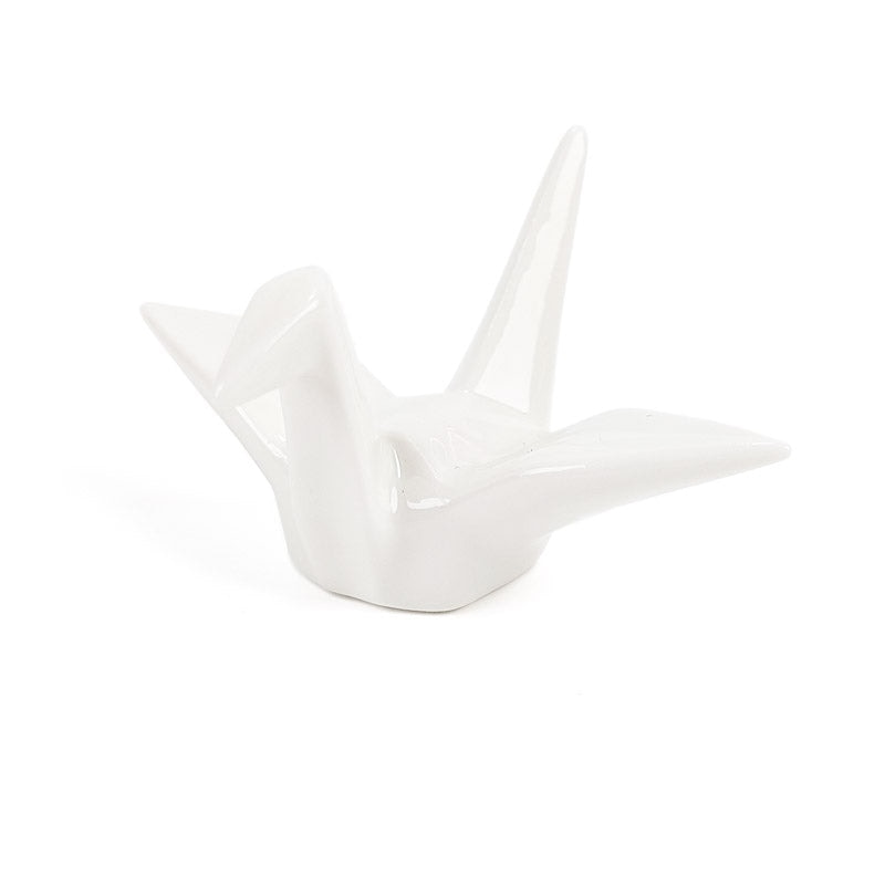 Origami witte eetstokjes steun