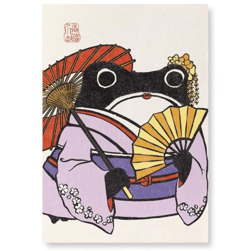 Japans schilderij Geisha Kaeru - A4
