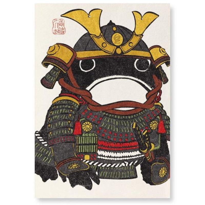 Japans schilderij Samurai Kaeru - A3